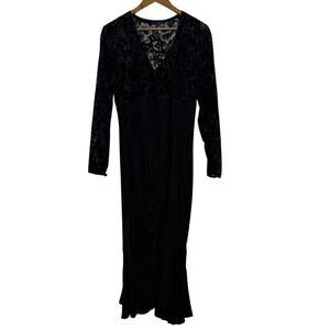 BB Collections 12 Black Velvet Lace Evening Goth Dramatic Elegant Whimsy